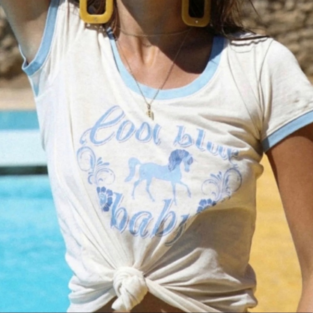 Spell “Cool Blue Baby” Tee - Picture 3 of 5